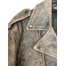 Last One. Distressed Classic Biker Jacket