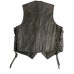 Last One. Leather Biker Vest (Small)