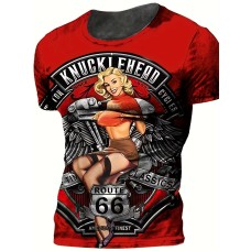 Retro Girl and KnuckleHead Custom Tee