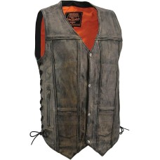 Last One. Distressed 10 Pocket Vest