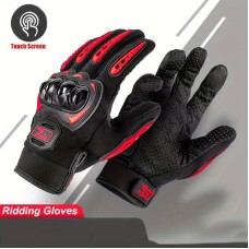 Summer Cool Amored Touchscreen Riding Gloves